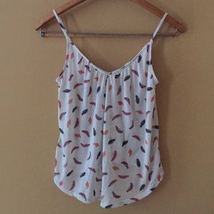 White V-Neck Tank Top